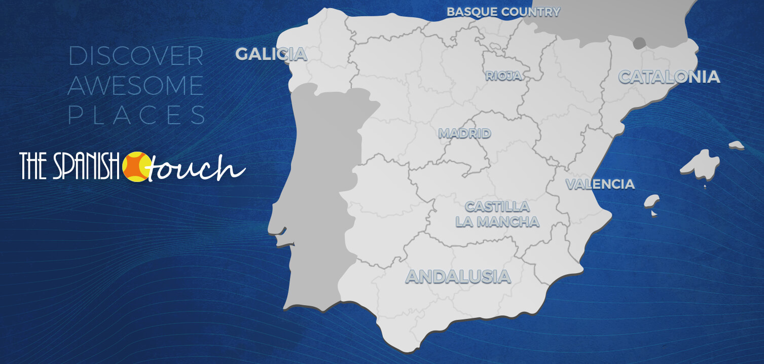 The Spanish Touch Spain map