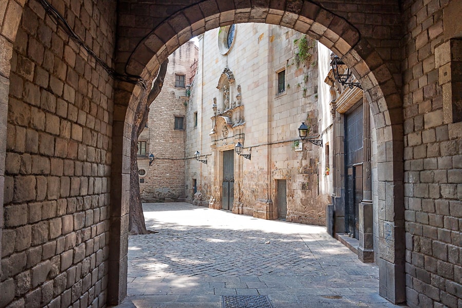 Gothic Quarter in Barcelona