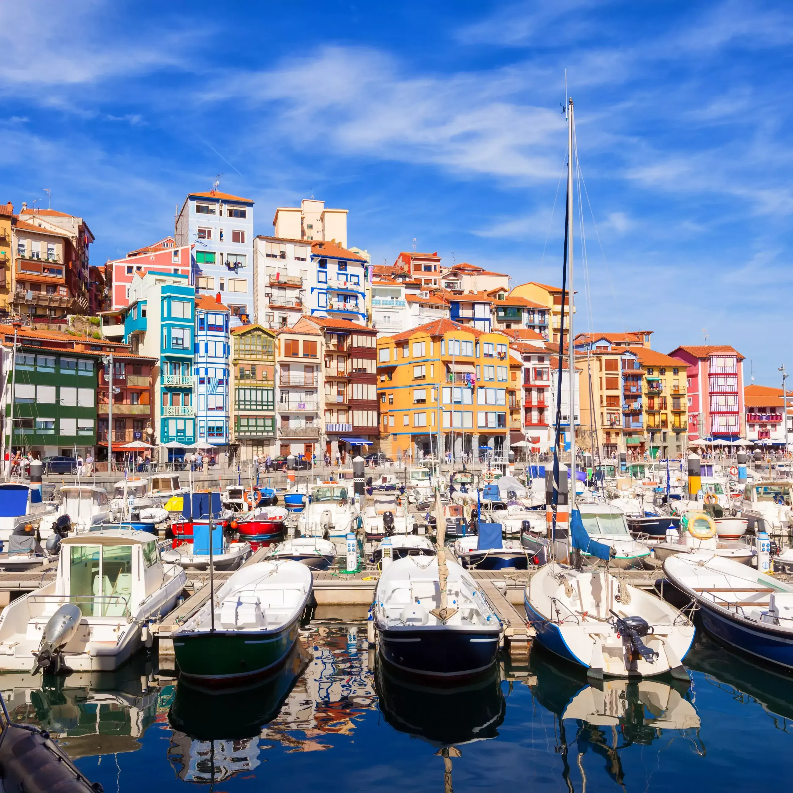 Ciastal town in Basque Country, Spain