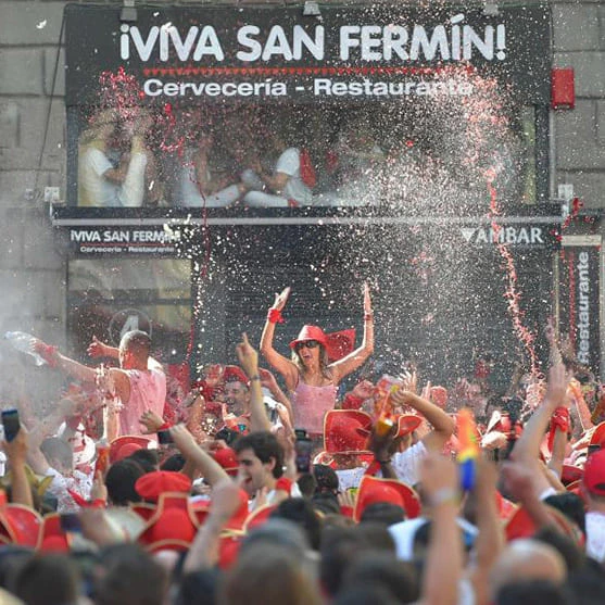 San Fermines in Pamplona, Navarra (Spain)