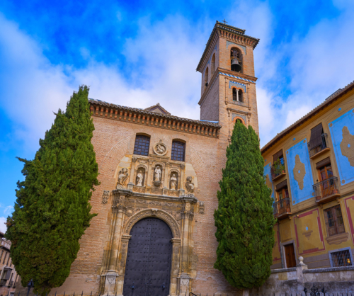 Saint Gil and Ana church in Granada Spain