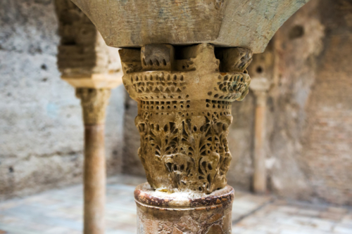 Detail of The Banuelo baths. Granada